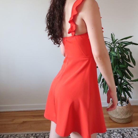 Brand New Ruffle Cami Mini Dress - Picture 2 of 8